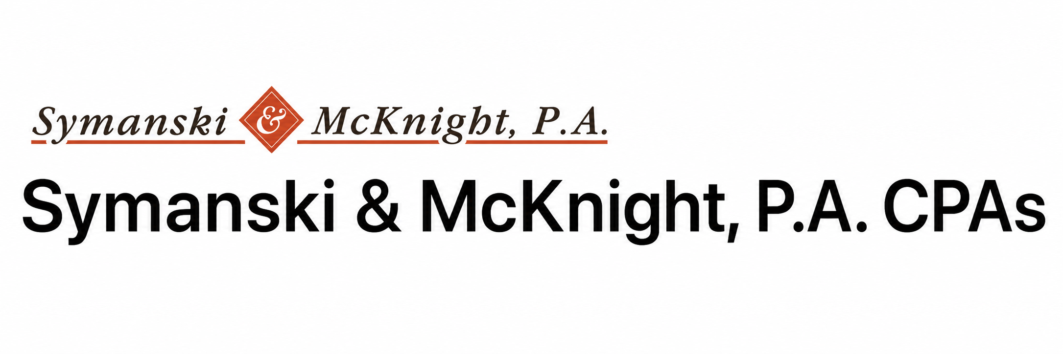 Symanski & McKnight, P.A. CPAs Logo